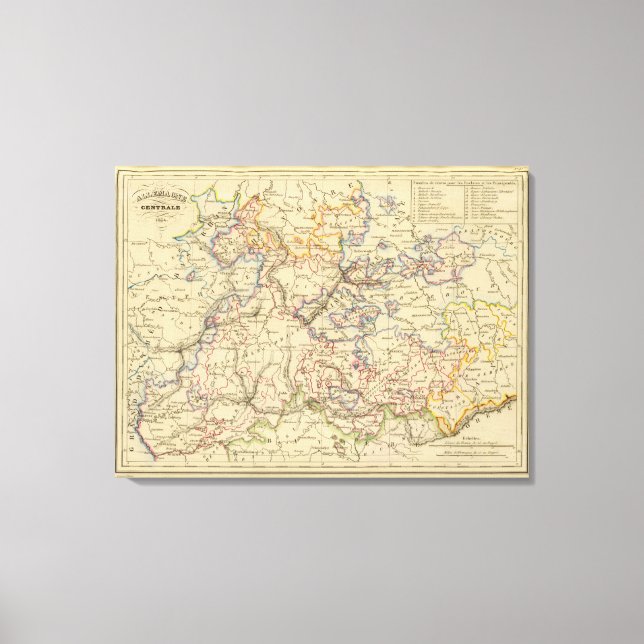 Mitteldeutschland Leinwanddruck (Vorderseite)