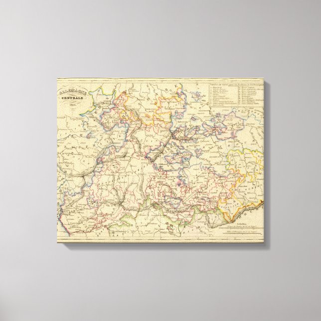 Mitteldeutschland Leinwanddruck (Vorderseite)