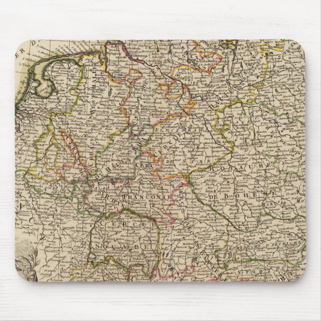 Mitteldeutschland und Österreich Mousepad (Vorne)