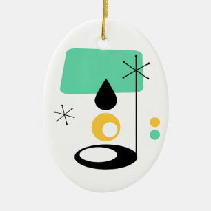 Mittelepochen-Moderne-Lampendesign blau gold Keramikornament