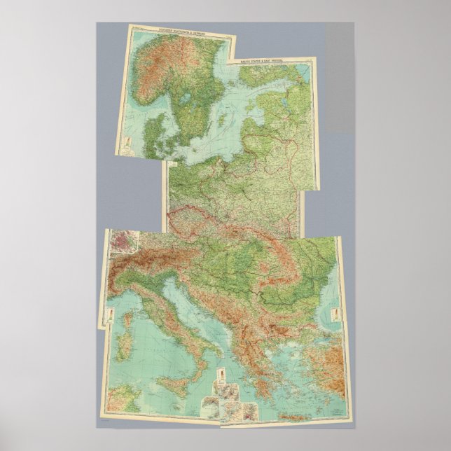 Mitteleuropa Poster (Vorne)