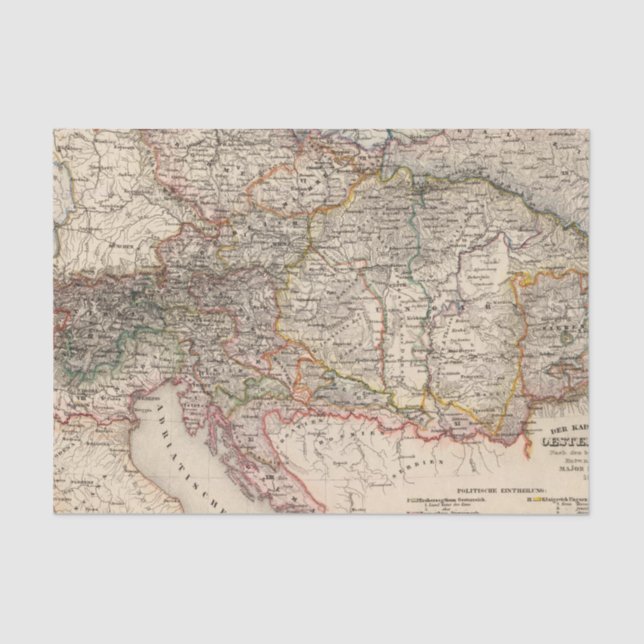 Mitteleuropa Seidenpapier (Vorderseite)