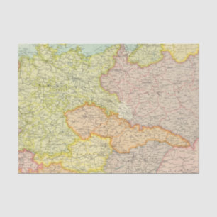 Mitteleuropäische Staaten politisch Seidenpapier