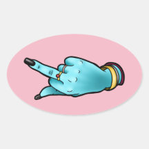 Mittelfinger-Aufkleber