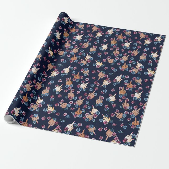 Mittelfinger Geschenkpapier (Ungerollt)