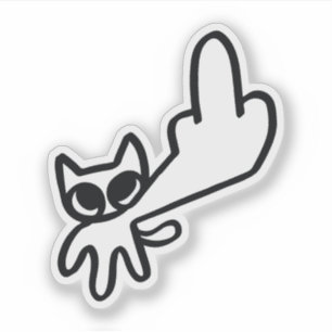 Mittelfinger-Meme Aufkleber