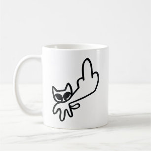 Mittelfinger Meme Kaffeetasse