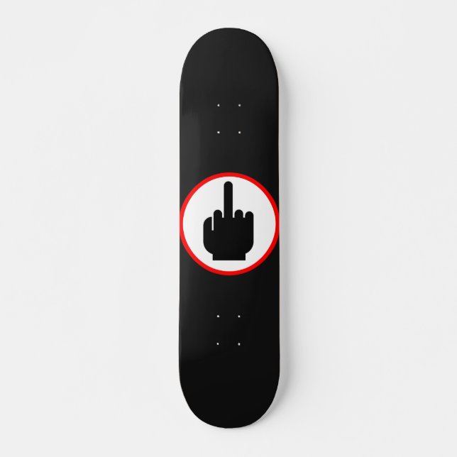 Mittelfinger Skateboard (Vorne)