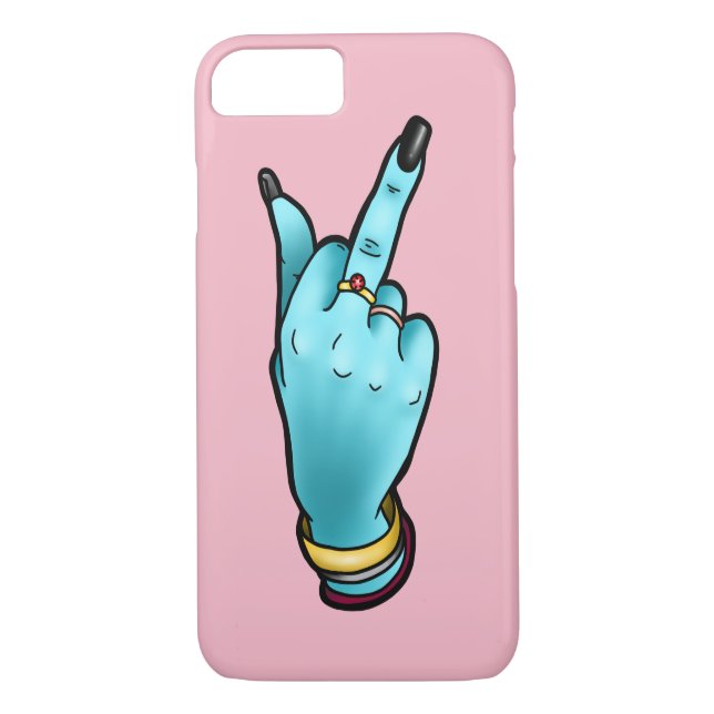 Mittelfinger-Telefon-Kasten Case-Mate iPhone Hülle (Rückseite)