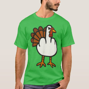 Mittelfinger Truthahn Erwachsenen Humor Lustiger T T-Shirt