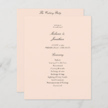 Mittelfristiges Hochzeitsprogramm für Rosa Pastel