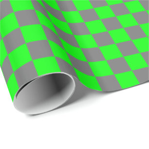 Mittelgraue und kalkgrüne Schachtel Geschenkpapier