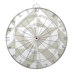 Mittelgraues geometrisches Deko Cube-Muster Dartscheibe