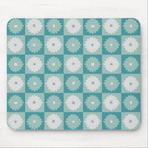 Mittelgroßes modernes geometrisches Blumenmauspad Mousepad