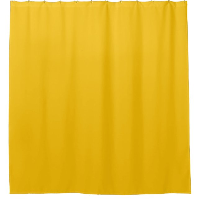 Mitteljahrhundert Jewel Tone Yellow Duschvorhang (Vorderseite)