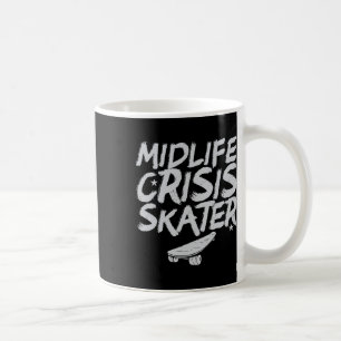 Mittelkrise Skater Skateboard Skateboarding Vin Kaffeetasse