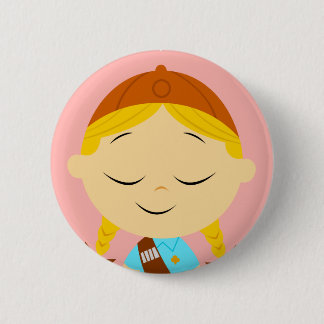Mittelmädchen _Pfadfinderinblondine Button