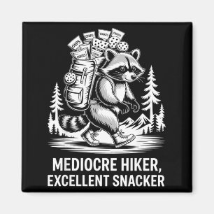 Mittelmäßiger Wanderer exzellenter Snacker lustige Magnet