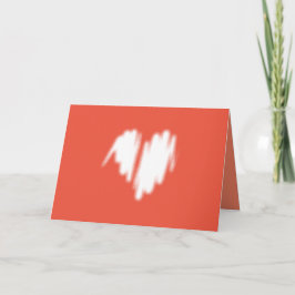 Mittelmäßiges weißes Graffiti-bespritztes Herzbild Karte