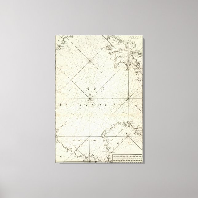 Mittelmeer 5 leinwanddruck (Vorderseite)