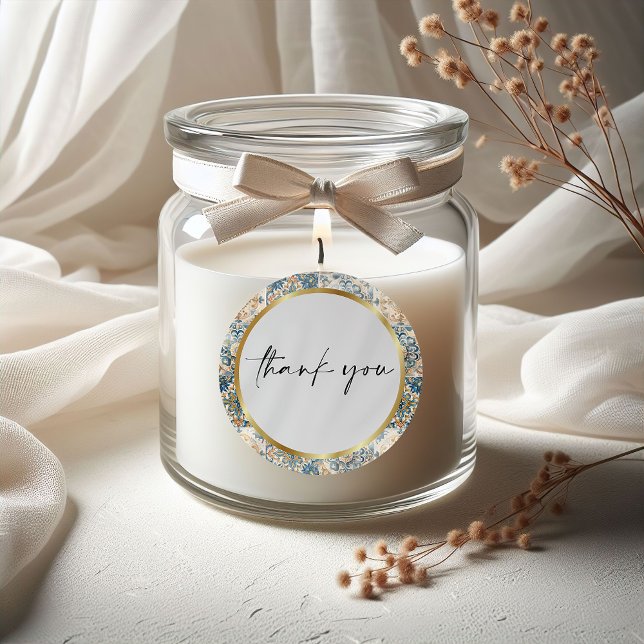 Mittelmeer Blume Italienisch Positano Lemon Runder Aufkleber (Von Creator hochgeladen)