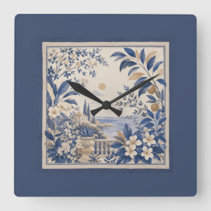 Mittelmeer Botanische Wanduhr