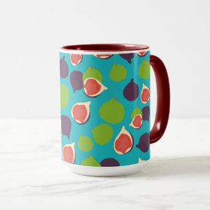 Mittelmeer Fig Summer Fruchtmuster Tasse