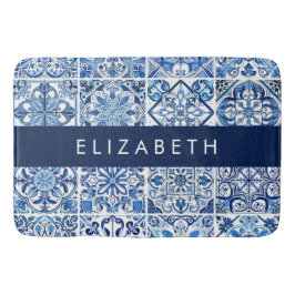 Mittelmeer-Fliesen, Portugal, Azulejo, Ihr Name Badematte