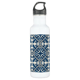 Mittelmeer-Fliesen, Portugal, Azulejo, Majolica Edelstahlflasche