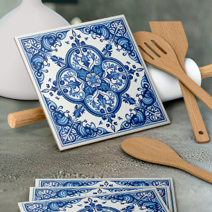 Mittelmeer-Fliesen, Portugal, Azulejo, Majolica Fliese