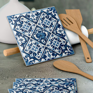Mittelmeer-Fliesen, Portugal, Azulejo, Majolica Fliese
