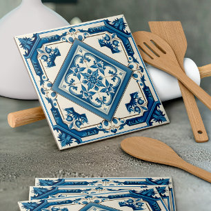 Mittelmeer-Fliesen, Portugal, Azulejo, Majolica Fliese