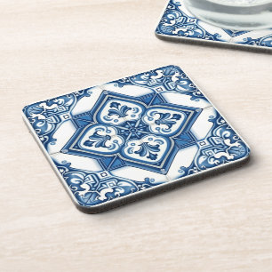 Mittelmeer-Fliesen, Portugal, Azulejo, Majolica Getränkeuntersetzer
