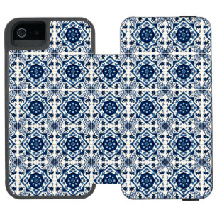 Mittelmeer-Fliesen, Portugal, Azulejo, Majolica Incipio Watson™ iPhone 5 Geldbörsen Hülle