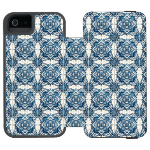 Mittelmeer-Fliesen, Portugal, Azulejo, Majolica Incipio Watson™ iPhone 5 Geldbörsen Hülle
