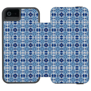 Mittelmeer-Fliesen, Portugal, Azulejo, Majolica Incipio Watson™ iPhone 5 Geldbörsen Hülle
