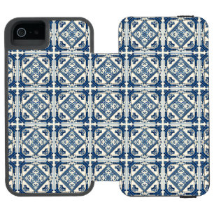 Mittelmeer-Fliesen, Portugal, Azulejo, Majolica Incipio Watson™ iPhone 5 Geldbörsen Hülle