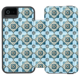 Mittelmeer-Fliesen, Portugal, Azulejo, Majolica Incipio Watson™ iPhone 5 Geldbörsen Hülle