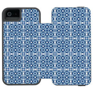 Mittelmeer-Fliesen, Portugal, Azulejo, Majolica Incipio Watson™ iPhone 5 Geldbörsen Hülle