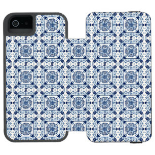Mittelmeer-Fliesen, Portugal, Azulejo, Majolica Incipio Watson™ iPhone 5 Geldbörsen Hülle
