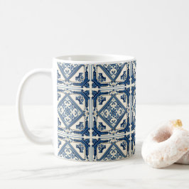 Mittelmeer-Fliesen, Portugal, Azulejo, Majolica Kaffeetasse