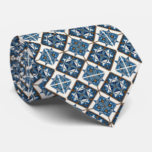 Mittelmeer-Fliesen, Portugal, Azulejo, Majolica Krawatte