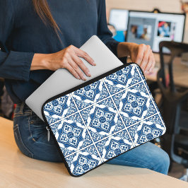 Mittelmeer-Fliesen, Portugal, Azulejo, Majolica Laptopschutzhülle