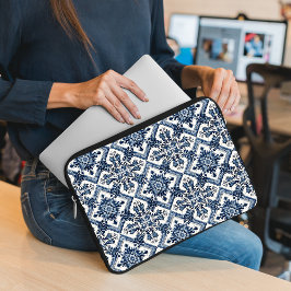 Mittelmeer-Fliesen, Portugal, Azulejo, Majolica Laptopschutzhülle