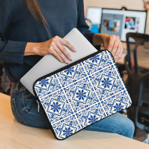 Mittelmeer-Fliesen, Portugal, Azulejo, Majolica Laptopschutzhülle