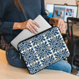 Mittelmeer-Fliesen, Portugal, Azulejo, Majolica Laptopschutzhülle