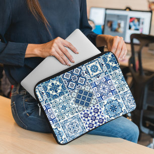 Mittelmeer-Fliesen, Portugal, Azulejo, Majolica Laptopschutzhülle