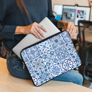 Mittelmeer-Fliesen, Portugal, Azulejo, Majolica Laptopschutzhülle