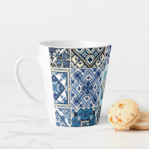 Mittelmeer-Fliesen, Portugal, Azulejo, Majolica Milchtasse