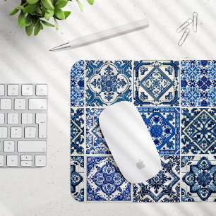 Mittelmeer-Fliesen, Portugal, Azulejo, Majolica Mousepad
